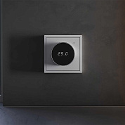 Терморегулятор электронный S70 с индикацией и датчиком, для теплого пола, (серый) Voltum VLS070116