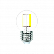 Лампа светодиодная филаментная Volpe E27 7W 3000K прозрачная LED-G45-7W/3000K/E27/CL/SLF UL-00008310