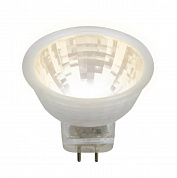 Лампа светодиодная Uniel GU4 3W 3000K прозрачная LED-MR11-3W/WW/GU4 GLZ21TR UL-00001700