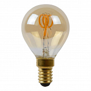 Лампа светодиодная диммируемая Lucide E27 3W 2200K янтарная 49046/03/62