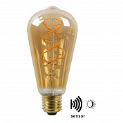 Лампа светодиодная Lucide E27 4W 2200K янтарная 49034/04/62