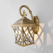 Уличный настенный светильник Elektrostandard Cassiopeya D черное золото a025295