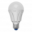 Лампа светодиодная Uniel E27 10W 3000K матовая LED-A60 10W/WW/E27/FR PLP01WH UL-00001524