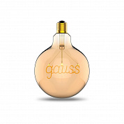 Лампа светодиодная филаментная Gauss E27 2,5W 2000K золотая 175802003