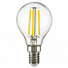 Лампа светодиодная филаментная Lightstar LED Filament E14 6W 3000K грушая прозрачная 933802