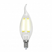 Лампа светодиодная филаментная Uniel E14 7,5W 3000K прозрачная LED-CW35-7,5W/WW/E14/CL GLA01TR UL-00003248