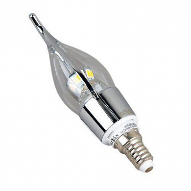 Лампа светодиодная Elvan E14 5W 3000K прозрачная E14-5W-3000K-Q100A-SL