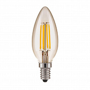 Лампа светодиодная филаментная Elektrostandard E14 7W 3300K прозрачная a049066