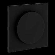 Накладка для светорегулятора поворотно-нажимного S70 (черный матовый) Voltum VLS002008