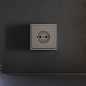 Накладка для розетки с заземлением, S70 (капучино) Voltum VLS000614