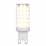 Лампа светодиодная Uniel G9 9W 3000K прозрачная LED-JCD-9W/3000K/G9/CL GLZ09TR UL-00006488