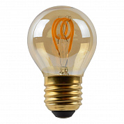 Лампа светодиодная диммируемая Lucide E27 3W 2200K янтарная 49045/03/62