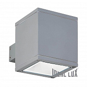 Уличный настенный светильник Ideal Lux Snif Ap1 Square Grigio 118666