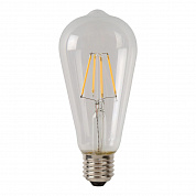 Лампа светодиодная диммируемая Lucide E27 5W 2700K прозрачная 49015/05/60