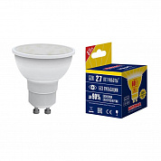 Лампа светодиодная GU10 7W 3000K матовая LED-JCDR-7W/WW/GU10/NR UL-00003838