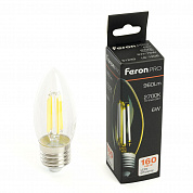 Лампа светодиодная Feron.PRO LB-1206 Свеча E27 960LM 6W 175-265V 2700K 51238