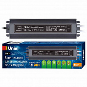 Блок питания Uniel 12V 200W IP67 16,7A UET-VAF-200A67 12V IP67 UL-00007579