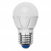 Лампа светодиодная Uniel E27 6W 4500K матовая LED-G45-6W/NW/E27/FR ALP01WH 07904