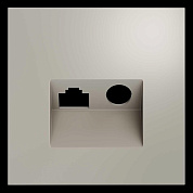 Накладка для розетки TV+RJ45 кат. 6, S70 (кашемир) Voltum VLS002703