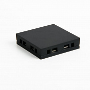 Соединитель четырёхсторонний для накладного шинопровода Elektrostandard Flat Magnetic 85003/00 черный a063738