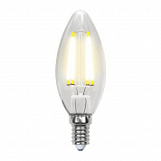 Лампа светодиодная филаментная Uniel E14 7,5W 4000K прозрачная LED-C35-7,5W/NW/E14/CL GLA01TR UL-00003247