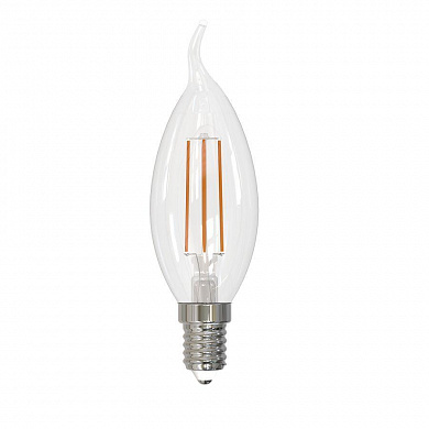 Лампа светодиодная филаментная Volpe E14 7W 3000K прозрачная LED-CW35-7W/3000K/E14/CL/SLF UL-00008340