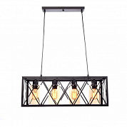 Подвесная люстра Lumina Deco Nortis LDP 11535-4 BK