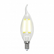 Лампа светодиодная филаментная Uniel E14 6W 4000K прозрачная LED-CW35-6W/NW/E14/CL PLS02WH UL-00001374